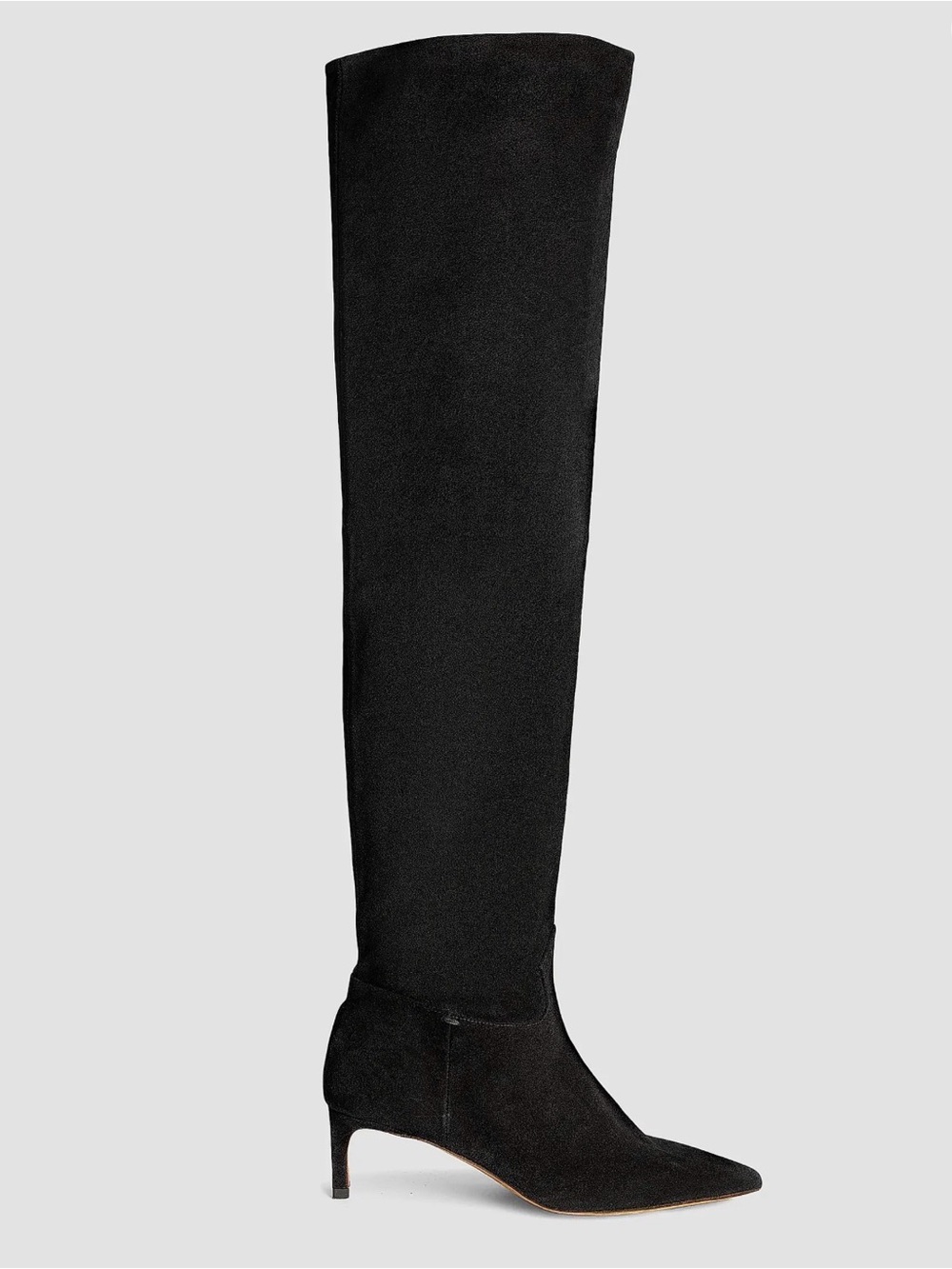 Ulla Johnson black Over-the-Knee Kitten Heel ‘Carolina’ Boots - Women